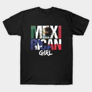 Mexirican Girl Puerto Rican Mexican Woman Latina Proud T-Shirt